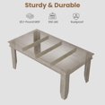thumbnail image 4 of 63" Rectangular Dining Table with Scratch-Resistant Laminate Top, Sturdy Kitchen Table for 6 with Adjustable Leveling Feet, Easy Assembly，Chair not included, 4 of 11