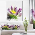 thumbnail image 1 of Lotus Flower Sketch Watercolor - Floral Canvas Art Print, 1 of 3