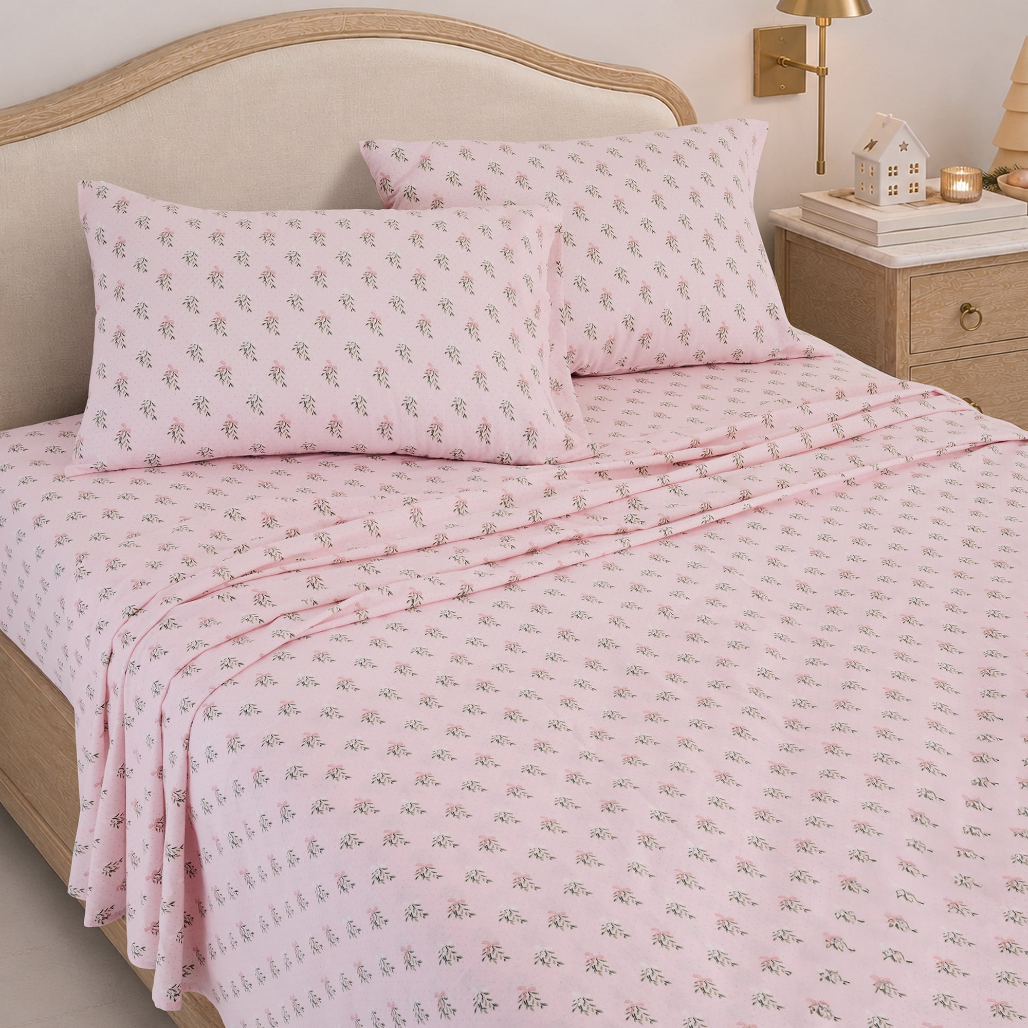Ensemble de draps en flanelle Holiday Time pour grand lit
