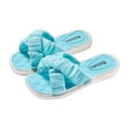 thumbnail image 2 of JDQJBZ Girl's Slippers Star Rhinestone Cross Strap Soft Sole Non Slip Breathable Indoor Outdoor Summer, 2 of 4