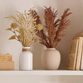 thumbnail image 2 of Bouclair Rustic Faux Wheat & Thistle in White Bottle Vase, 2 of 5