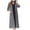 Grey, variant on Satin Pajama Skirt House Dresses for Womens Robe Long Zip up House Coat Half Sleeve Night Gowns Comfy Sleepwear Color Block Loungewear with Pockets S-9 Navy XXL