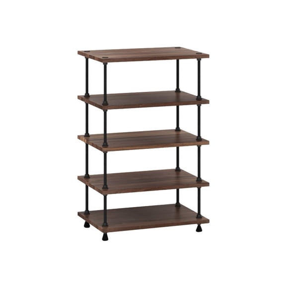 Salamander Chameleon Corsica A5/W - Stand - open architecture - for LCD / AV System - MDF, steel - natural walnut - screen size: up to 40"