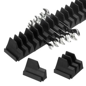23pcs Magnetic Wrench Organizer for Tool Box, Magnetic Modular Wrench Organizer Holder Toolbox Universally for 23 Tools Drawer Chest Ratcheting Offset Wrenches, Black