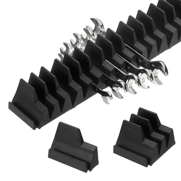 23pcs Magnetic Wrench Organizer for Tool Box, Magnetic Modular Wrench Organizer Holder Toolbox Universally for 23 Tools Drawer Chest Ratcheting Offset Wrenches, Black