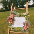 thumbnail image 4 of 2Pcs Artificial Flower Swag Wedding Arch Wreath for Ceremony Wall Farmhouse Orange, 4 of 8