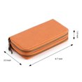 thumbnail image 4 of Womens Double Zipper Wallet Clutch Purse with Phone Holder, 4 of 5