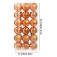 thumbnail image 3 of RKSTN Fall Decorations for Home 36PCS Christmas Xmas Tree Ball Bauble Hanging Home Party Ornament Decor 6CM Decorations, 3 of 7