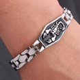 thumbnail image 1 of POINTERTECK Fashion Men Stainless Steel Scorpion Motorcycle Chain Bangle Bracelet Wristband, 1 of 5
