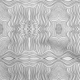 thumbnail image 1 of oneOone Cotton Cambric White Fabric Moire Craft Projects Decor Fabric Printed By The Yard 56 Inch Wide-R4, 1 of 4