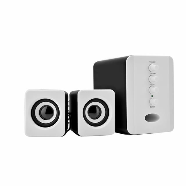 Mini Subwoofer, Haut-Parleur Basses Arrière 3W ABS Haut-Parleur Filaire, Tablette PC pour Cellulaire