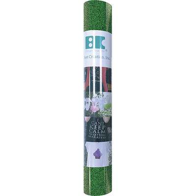 Best Creation Feuille Thermocollante Pailletée 12"X24 Pouces-Verte