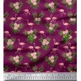 thumbnail image 1 of Soimoi Modal Satin Fabric Floral & Cute Animals Cartoon Print Sewing Fabric Yard 42 Inch Wide, 1 of 3