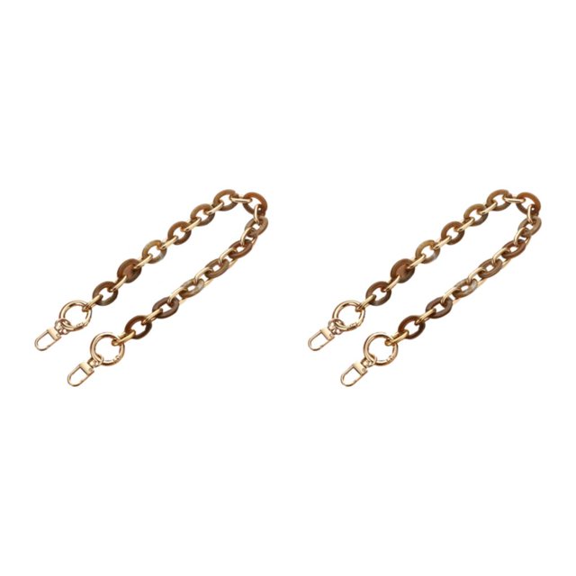 Maytalsory Sac Chaîne Sangles Résine-Fait Accessoires pour Polyvalent Sac à Main Chaîne Sangles Résine Sac Chaînes Bons Cadeaux L204-ZS 2Set