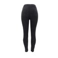 thumbnail image 4 of Women Mid Waisted Skinny Hole Denim Button Stretch Slim Pants Calf Length Jeans, 4 of 4