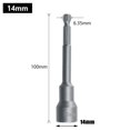 thumbnail image 1 of 100mm Long 6mm-19mm Hexagon Nut Driver Drill Bit Socket Wrench Extension Sleeve, 1 of 10