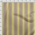 thumbnail image 4 of oneOone Georgette Viscose Yellow Fabric Geometric Sewing Material Print Fabric By The Yard 42 Inch Wide, 4 of 4