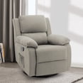 thumbnail image 1 of Korser Swivel Rocker Small Recliner Chair for Small Spaces for Living Room,Nursery,Khaki, 1 of 7