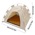 thumbnail image 3 of Foldable Pet Tent - Waterproof Oxford Cloth Dog House for Camping/Beach, Portable & Machine-Washable, 3 of 5