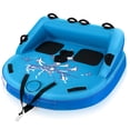thumbnail image 1 of Gymax 2 Person Inflatable Towable Tubes for Boating Water Tubes for Boats to Pull, 1 of 10