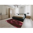 thumbnail image 4 of Ahgly Company Tapis Rectangulaire d'Intérieur à Motifs Rouge Sang Brun, 6 Pieds x 9 Pieds, 4 of 6