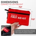 thumbnail image 2 of Ready First Aid - 107 Piece Small First Aid Kit for Camping, Hiking, Backpacking, Travel, Vehicle, Outdoors - Essential Emergency Preparedness Safety Kit, 2 of 6