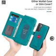 thumbnail image 2 of Compatible Galaxy S10 Wallet Case Flip Wallet Magnetic Detachable 2-in-1 Leather Card Holder (with 13 Card Slots) Kickstand Multifunctional Cross Body Wallet Phone case, 2 of 8