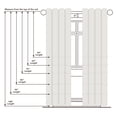 thumbnail image 2 of Habitat Cote D'Azure Semi-Sheer Linen Look Rod-Pocket Curtain Panel, 2 of 4