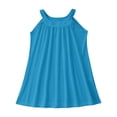 thumbnail image 1 of WEIYLL Robe de Fille Plage Cache-Maillot Sans Manches Débardeur Fin Couleur Unie Volants Robe Bleu Ciel 9-10 Ans, 1 of 4