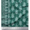 thumbnail image 2 of Soimoi Polyester Crepe Fabric Leaves Panel Fabric Prints by Yard 52 Inch Wide, 2 of 3
