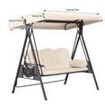 thumbnail image 2 of Huanglei Housse de Remplacement pour Balançoire d'Extérieur, Housse Universelle pour Siège de Balançoire de Patio, Remplacement pour Chaise Balançoire de Jardin de Patio, 2 of 5