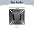 thumbnail image 3 of WHEANG Hooks for Hanging Wall Mount Most 14 24“ Computer Low Profile Rv Tv Wall Mount Up To 100X100Mm Max Weight 30Lbs 15 19 20 22 23 Inch Small Mount Bracket One Size Black, 3 of 6