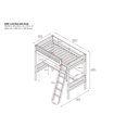 thumbnail image 3 of Dorel Living Harlan Twin Size Loft Bed with Desk and Ladder, 3 of 9
