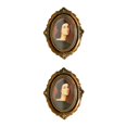 thumbnail image 2 of Baohd Picture Frame Vintage Photos Photo Holder Frames Bedroom Baroque Decor 6 Inch oval 2Set, 2 of 6