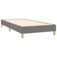thumbnail image 2 of vidaXL Cadre de Lit Gris Foncé 100x203 cm Grand Lit Simple TG Tissu, 2 of 5