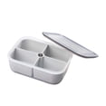 thumbnail image 2 of RRJ 4 Compartment Snackle Box Container For Fridge, Divided Food Storage Tray With Lid, Clear Plastic Refrigerator Organizer Bins For Snacks Fruits Vegetables Meal Prep, 2 of 6