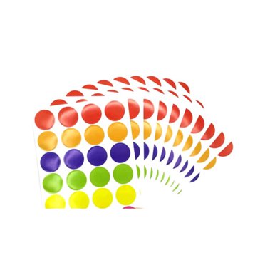 Marqueur à Points Amovible Sans Trace Portable Pâte Léger à Pois Autocollant Léger et Auto-Adhésif Cercles Ronds Autocollants de Scellage Étiquettes en Papier Enfants 2 cm