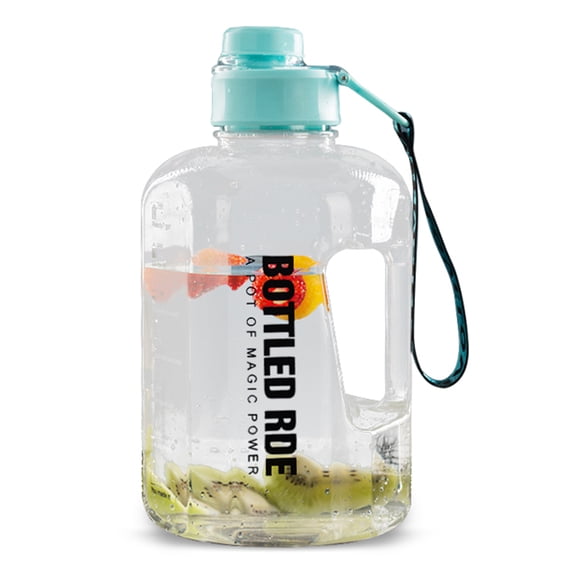 Fitness Water Jug Portable Round Bottle 2.2 L/ Half Gallon Large Capacity Water Cup for