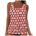 thumbnail image 1 of Gibobby Two Piece Tankini Bathing Suits for Women One Shoulder Swim Top with Bottom Swimsuits(Pink,M), 1 of 7