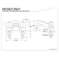 thumbnail image 3 of Kingston Brass Americana Two Handle 4" Centerset Lavatory Faucet, 3 of 4