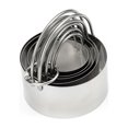 thumbnail image 3 of Cqxid Cake Mould Under $10 Stainless Round Handle with 5 Cookies Pcs Baking Circle Cake Mould, 3 of 9