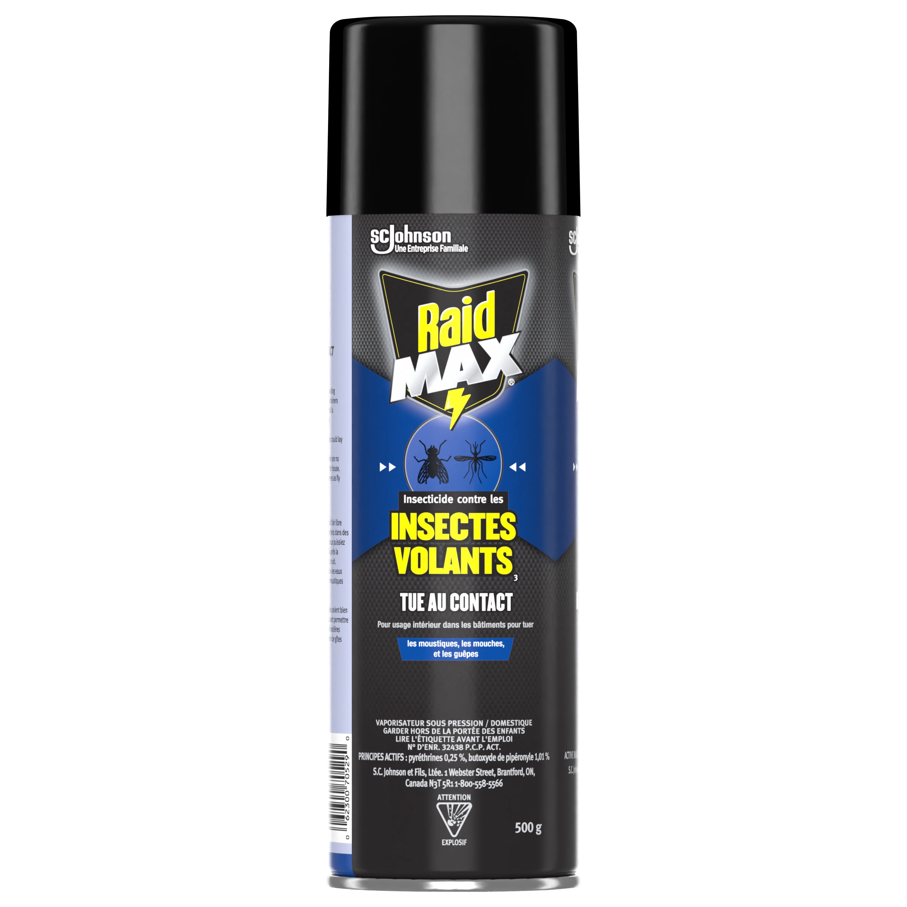 Insecticide Raid Max contre les insectes volants, 500 g