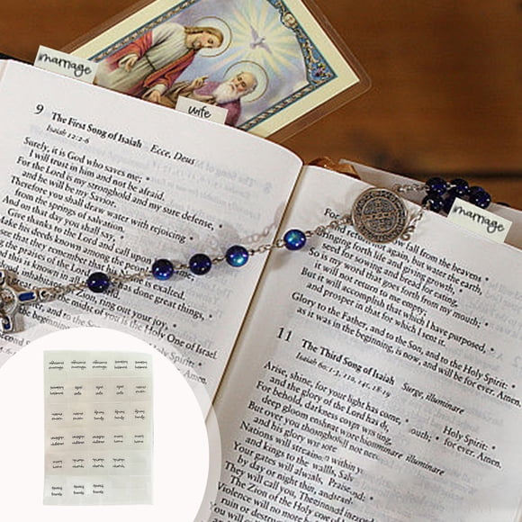 Dvkptbk I Created These to Be Able to Put At The Top of Your Bible to Easily Find Verses to Help with Certain Feelings and Emotions Label Sticker Home Decor