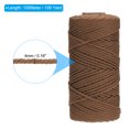 thumbnail image 2 of 4mm x 109 Yard Macrame Cord Soft Cotton Colored Macrame Crafts Yarn, Brown, 2 of 7