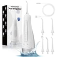 thumbnail image 1 of KIDSCOTER 300ML Water Flosser, 5 Modes 5 Tips,Detachable Tank, IPX7 Waterproof, White, 1 of 8