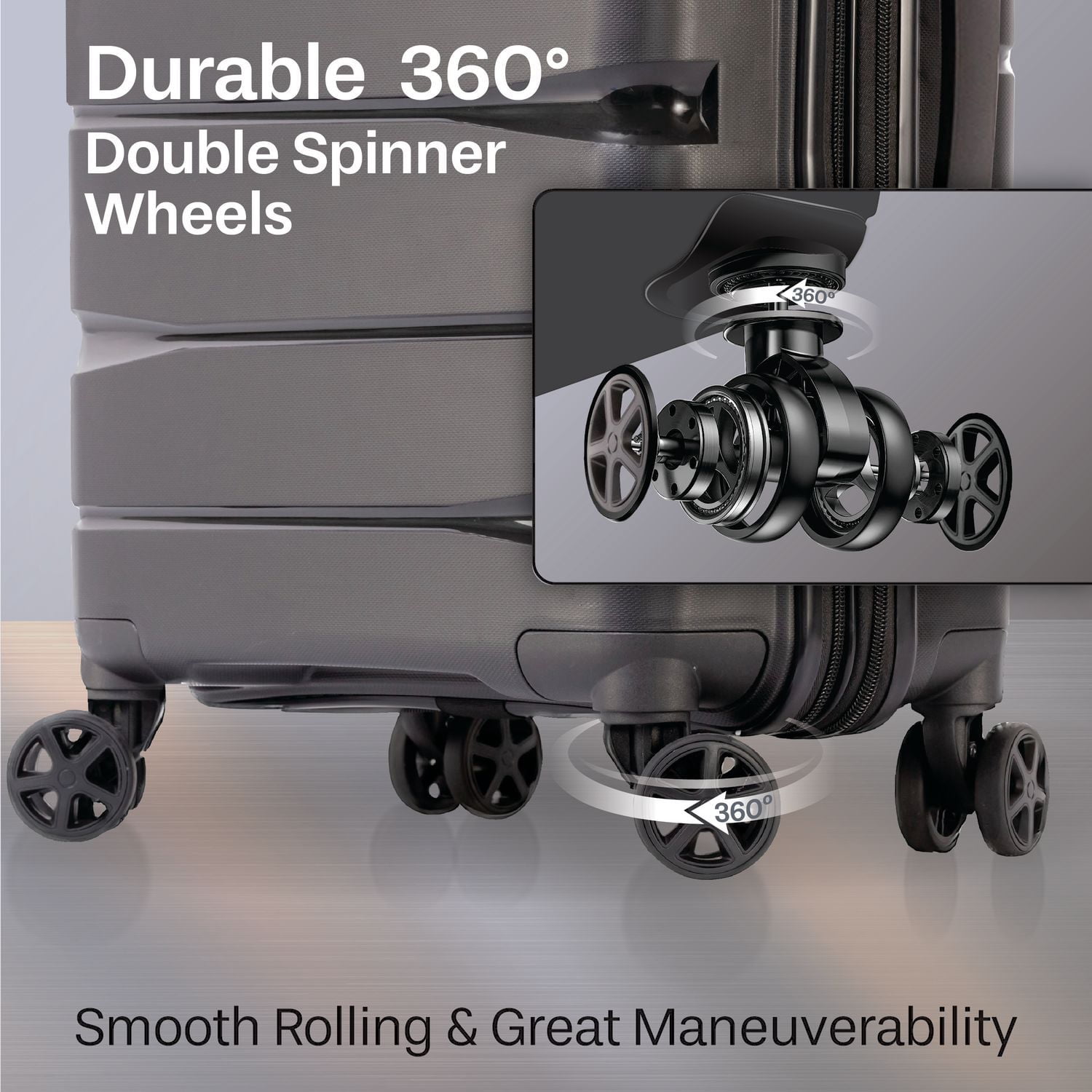 JetStream® Valise Rigide Cabine : Bagage à Main de 20 po Extensible Avec Roues Pivotantes