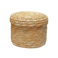 thumbnail image 1 of Langgg Storage Basket Lid Straw Woven Pastoral Handmade Storaging Box Space Saving Rattan Baskets Kitchen Decor Snack Round Large Round Mini, 1 of 6