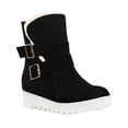 thumbnail image 2 of LSLJS Snow Bottes d'Hiver à Bout Rond Mode Chaudes en Fourrure Courtes Grande Taille pour Femmes, Bottes Snow pour Femmes, 2 of 7