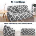 thumbnail image 2 of CHOK Stretch Spandex Sofa Slipcover for Loveseat  Red Flower Medium, 2 of 6