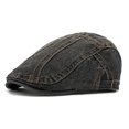 thumbnail image 1 of Men's Cowboy Beret Washed Casual Cap Thin Literary Spring Autumn Forward Style Couple Hat, 1 of 4